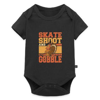 Turkey Hockey Jersey for Thanksgiving - Baby Premium short-sleeve bodysuit - black - Front