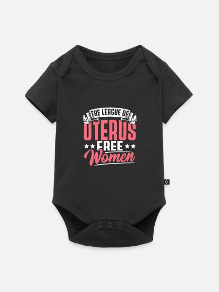Erholung Gebärmutterhysterektomie Erholung - Baby Premium Kurzarmbody - Schwarz