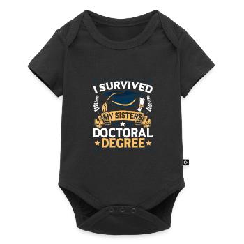 Doctorates survived doctorates - Baby Premium short-sleeve bodysuit - black - Front