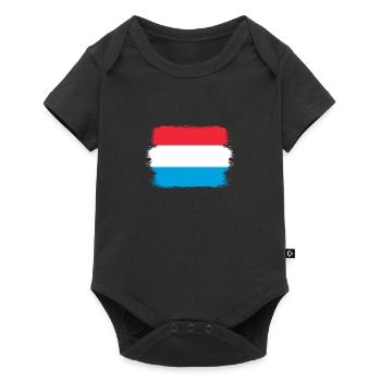 Drapeau luxembourgeois Drapeau luxembourgeois Accueil - Body à manches courtes Premium Bébé - noir - Devant