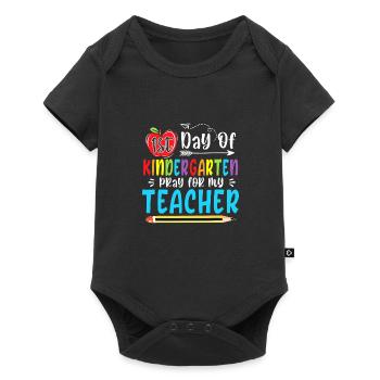 First Day Of Kindergarten Pray For My Teacher Funn - Baby Premium short-sleeve bodysuit - black - Front
