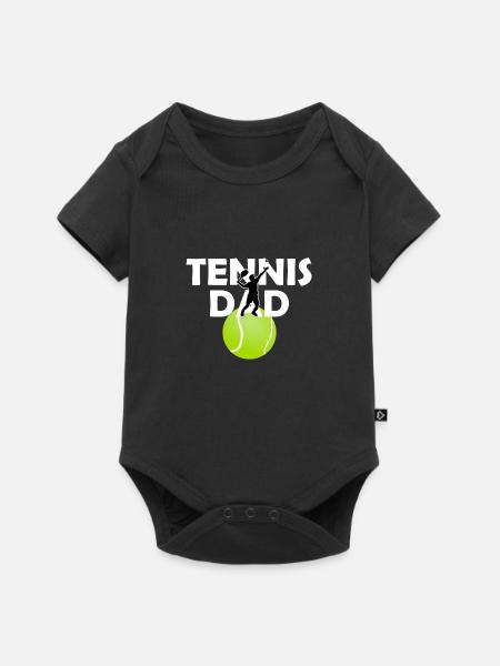 Tennis - Baby Premium Kurzarmbody - Schwarz