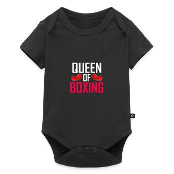 Reine de boxe - Body à manches courtes Premium Bébé - noir - Devant