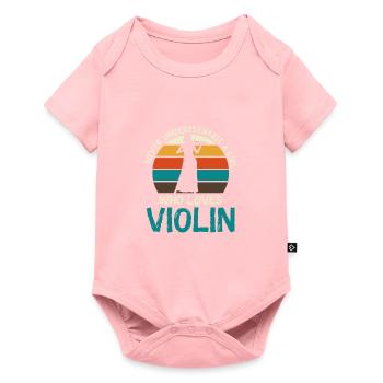 Violin Violinist Orchestra Lovers of classical music - Baby Premium short-sleeve bodysuit - rose - Front