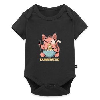 Lustige Ramen Lebensmittel Nudeln Japanisch Anime - Baby Premium Kurzarmbody - Schwarz - Vorne