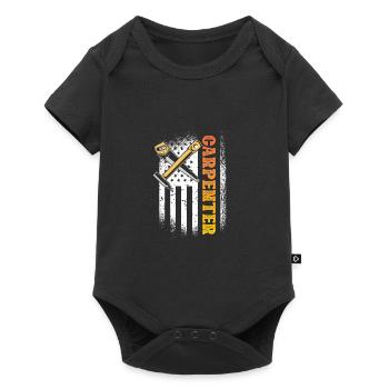 Funny Carpenter Craftsman Tool Fun Liebhab - Baby Premium short-sleeve bodysuit - black - Front