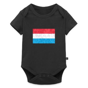 Luxembourg Flag Luxembourg flag Home - Baby Premium short-sleeve bodysuit - black - Front