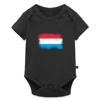 Drapeau luxembourgeois Drapeau luxembourgeois Accueil - Body à manches courtes Premium Bébé - noir - Devant