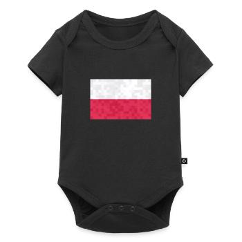 Pologne Drapeau utilisé Look Polska Drapeau polonais - Body à manches courtes Premium Bébé - noir - Devant
