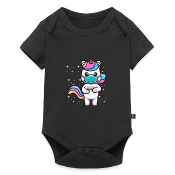 Idée cadeau de licorne de chimie - Body à manches courtes Premium Bébé - noir - Devant