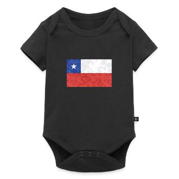 Chili Drapeau Amérique du Sud Drapeau chilien Vintage - Body à manches courtes Premium Bébé - noir - Devant