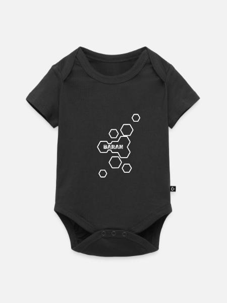 Geschenk für Baran - Baby Premium Kurzarmbody - Schwarz
