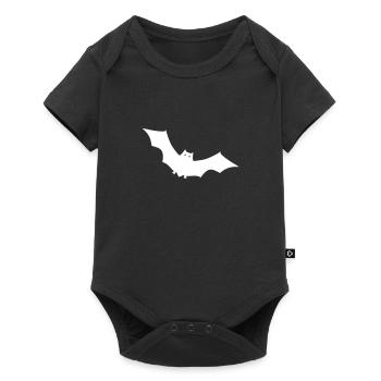 Fledermaus - Baby Premium Kurzarmbody - Schwarz - Vorne