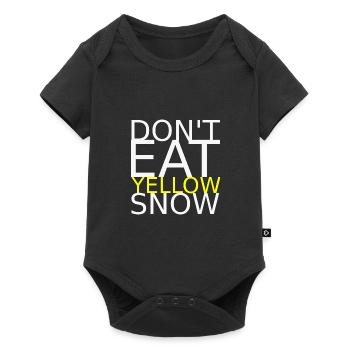 Don't eat yellow snow bright - Baby Premium short-sleeve bodysuit - black - Front