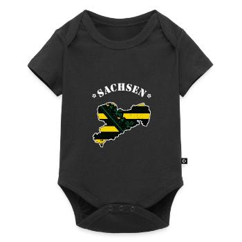 Saxe drapeau - Body à manches courtes Premium Bébé - noir - Devant