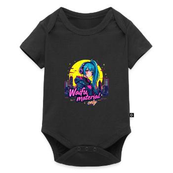WAIFU UNIQUEMENT - VAPORWAVE GAMERGIRL - Body à manches courtes Premium Bébé - noir - Devant