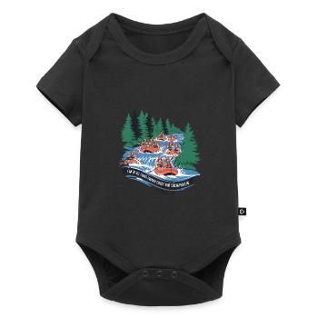 Christ Strengthens Me: Adventures in White Water - Baby Premium short-sleeve bodysuit - black - Front