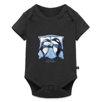 Orca offizielles Schlafshirt - Baby Premium Kurzarmbody - Schwarz - Vorne