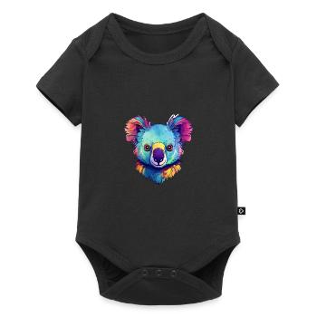 Mignon animal koala coloré Australie koala ours - Body à manches courtes Premium Bébé - noir - Devant