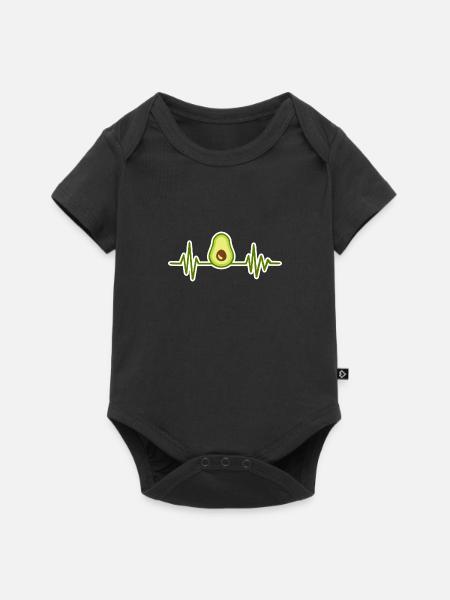 Avocado - Baby Premium Kurzarmbody - Schwarz