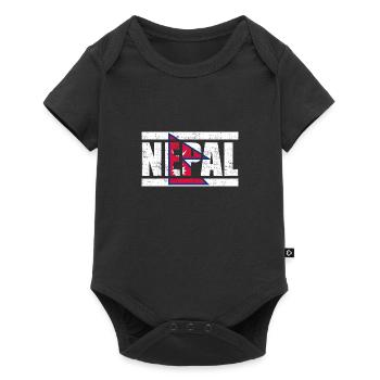 Nepal - Baby Premium short-sleeve bodysuit - black - Front