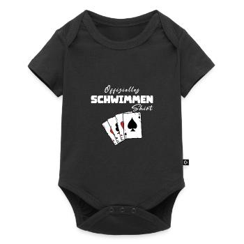 Maillot officiel de natation - Body à manches courtes Premium Bébé - noir - Devant