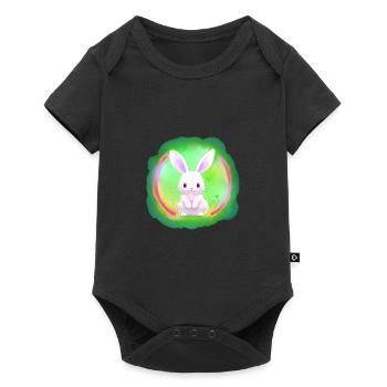 Hare, Rabbit, White, White, White - Baby Premium short-sleeve bodysuit - black - Front