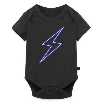 Neon Lightning Bolt - Baby Premium short-sleeve bodysuit - black - Front