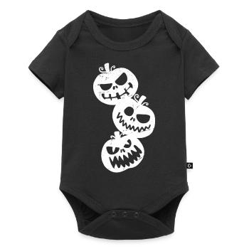 Happy halloween - Body à manches courtes Premium Bébé - noir - Devant