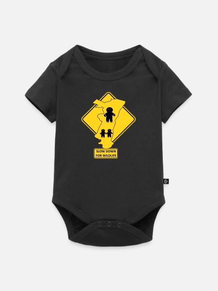 Alsace Slow Down Wildlife - Baby Premium short-sleeve bodysuit - black