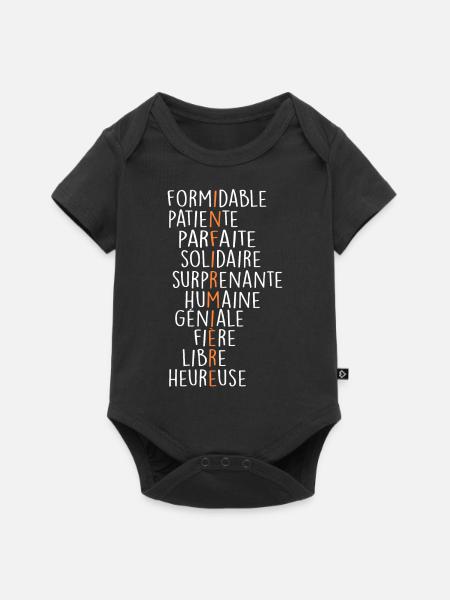 Definition des Begriffs "Krankenschwester" - Baby Premium Kurzarmbody - Schwarz