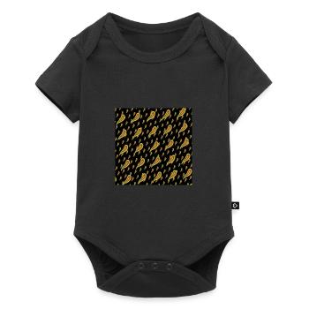 Motifs africains aux couleurs africaines - Body à manches courtes Premium Bébé - noir - Devant
