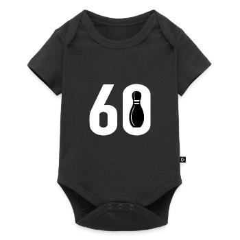 60 Bowling Bowler 60 - Baby Premium short-sleeve bodysuit - black - Front