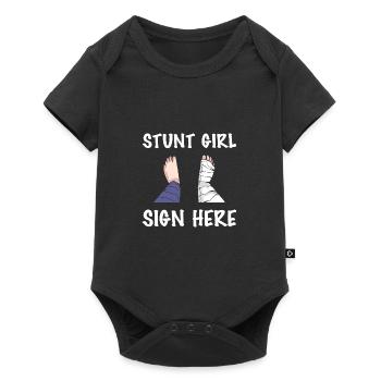 Broken leg - Baby Premium short-sleeve bodysuit - black - Front