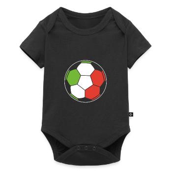 Italien Fußball - Baby Premium Kurzarmbody - Schwarz - Vorne