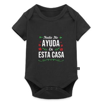Latina Mutter Latino - Baby Premium Kurzarmbody - Schwarz - Vorne