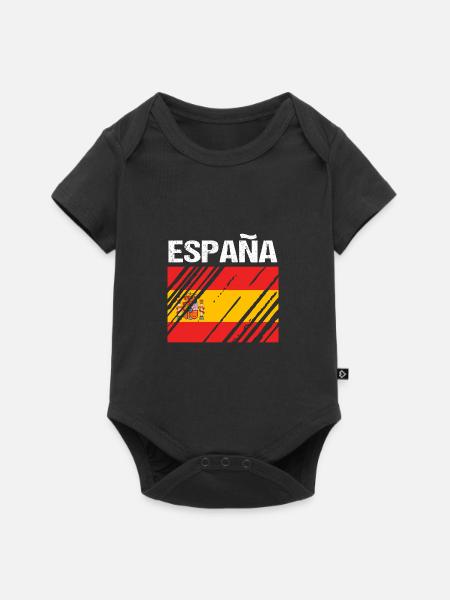 Spanien - Baby Premium Kurzarmbody - Schwarz