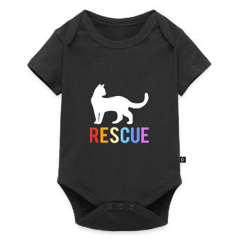 Cat Rescue Animal Rights Animal Rescue Animal Shelter - Baby Premium short-sleeve bodysuit - black - Front