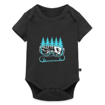 Snowboard Snowboard Vacances snowboard Snowboarders - Body à manches courtes Premium Bébé - noir - Devant