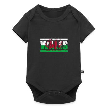 Wales - Baby Premium short-sleeve bodysuit - black - Front
