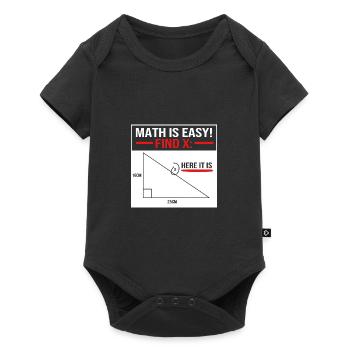 Mathematics - Baby Premium short-sleeve bodysuit - black - Front