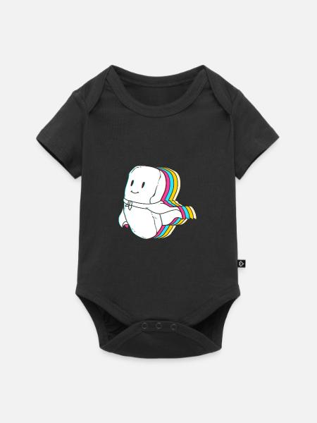 Chicken Nuggets - Baby Premium Kurzarmbody - Schwarz