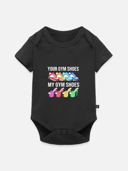 Pole Dance - Baby Premium Kurzarmbody - Schwarz