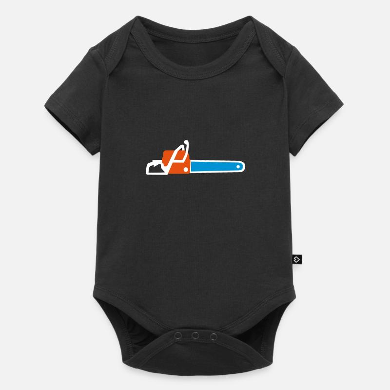 scie à chaîne - Body à manches courtes Premium Bébé - noir