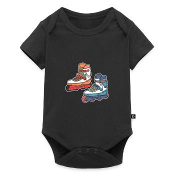 Roller Skating Roller Skates Inline Skates - Baby Premium short-sleeve bodysuit - black - Front