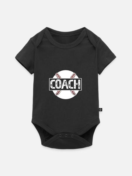 Baseball Coach - Baby Premium Kurzarmbody - Schwarz