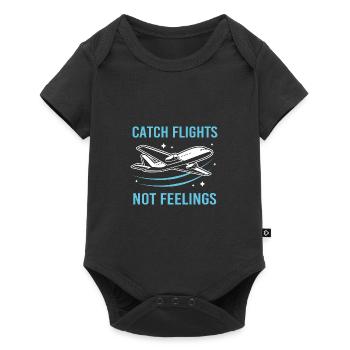 Pilot Airplane - Baby Premium short-sleeve bodysuit - black - Front