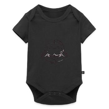 Faites confiance à votre cerveau méditant dans votre intestin - Body à manches courtes Premium Bébé - noir - Devant