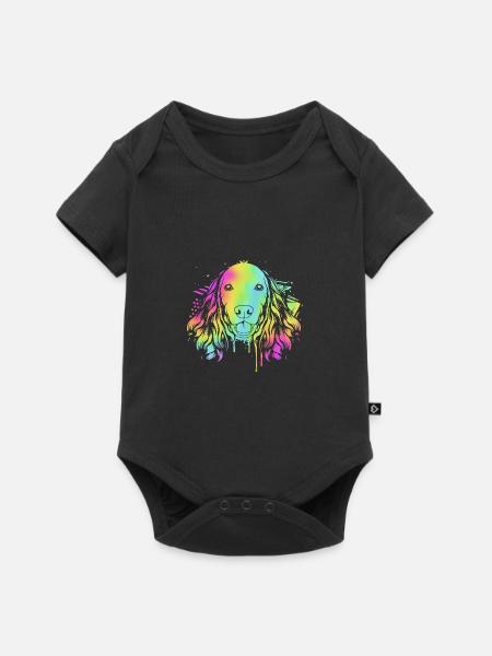 Cocker Spaniel - Baby Premium Kurzarmbody - Schwarz