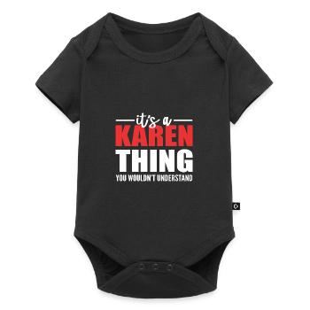 Karen - Baby Premium short-sleeve bodysuit - black - Front